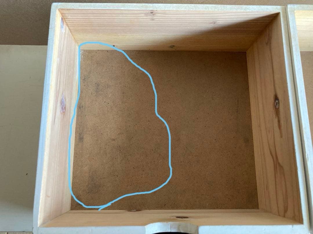 アンティーク調木製チェスト 引き出し ホワイト/ブラウン