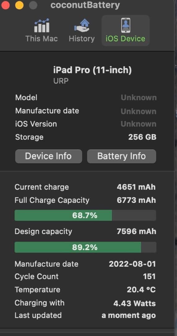 【AppleCareあり】iPad Pro (第3世代) 11インチ256GB