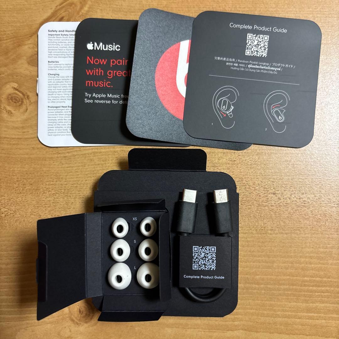 Beats Studio Buds + ワイヤレスイヤフォン　アイボリー　保証有