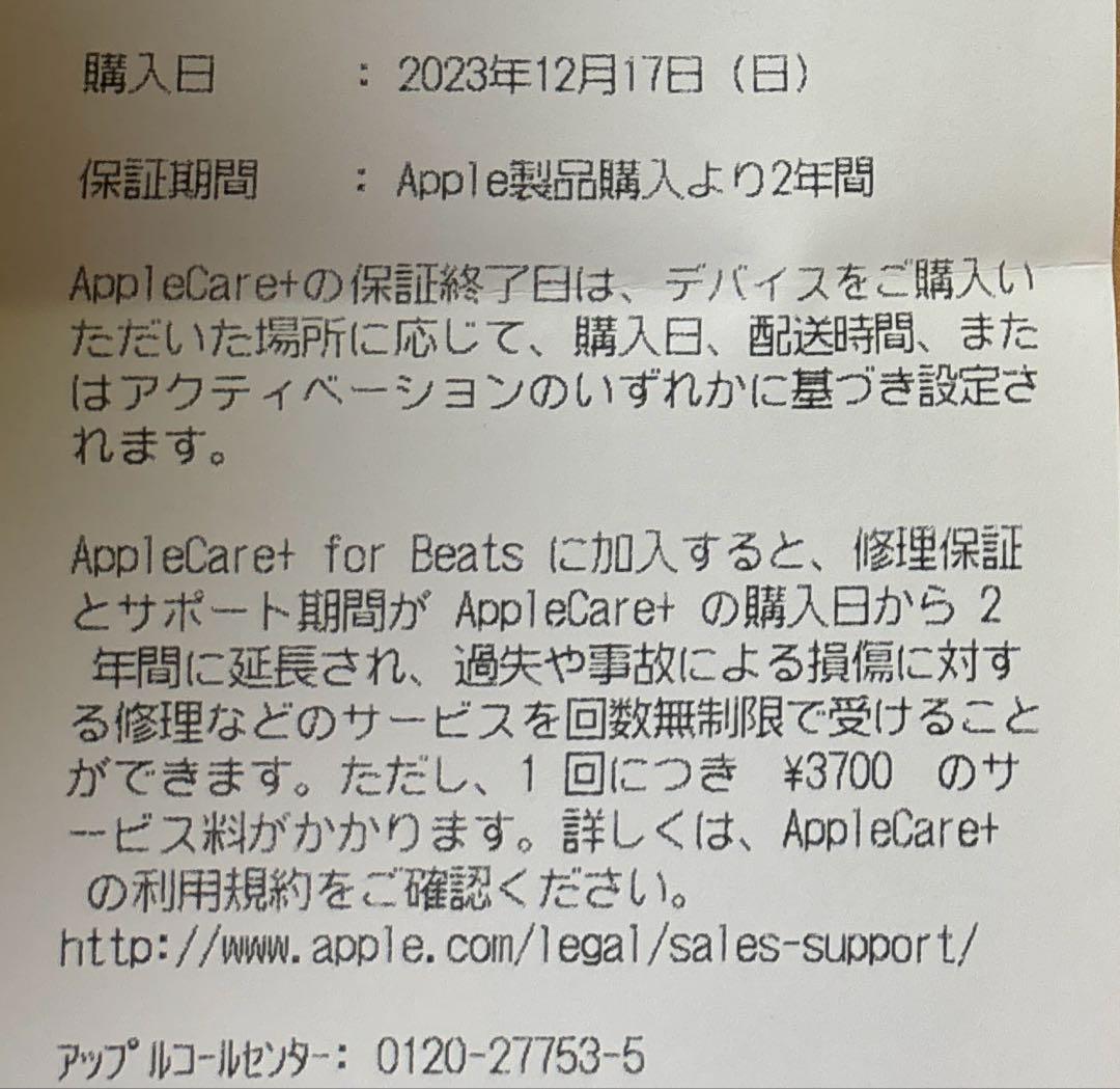 Beats Studio Buds + ワイヤレスイヤフォン　アイボリー　保証有