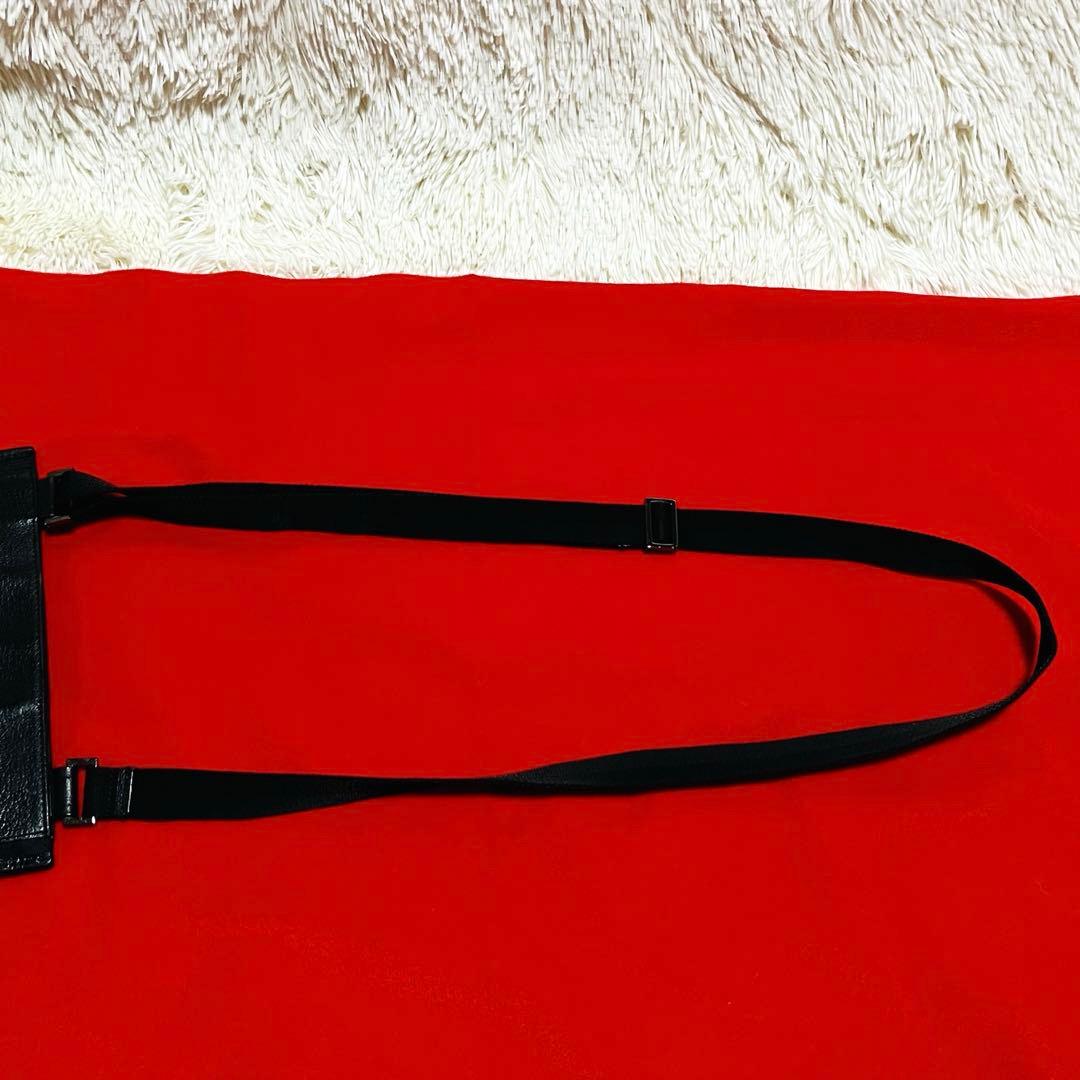 【美品】GUCCI グッチ ショルダーバッグ GGキャンバス ブラック