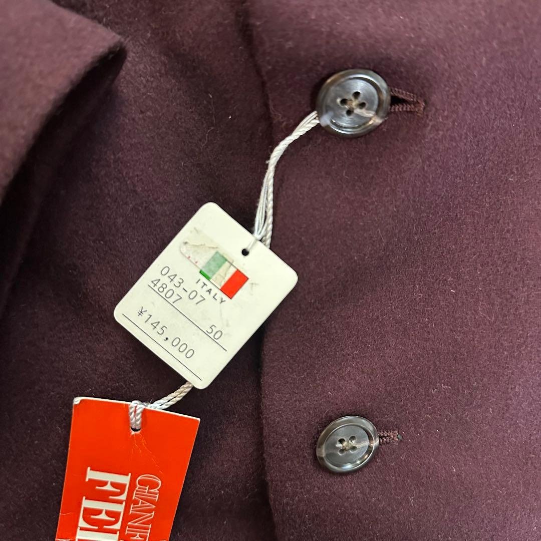 定価14万！ジャンフランコフェレ　 バーガンディ テーラードジャケット