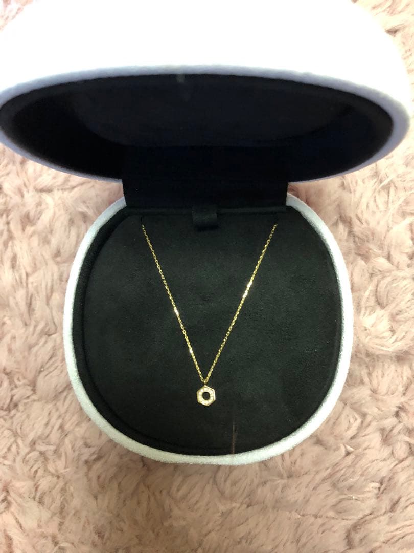 k*6様 アーカー AHKAH ルーシュ ネックレス YG K18 ダイヤモンド