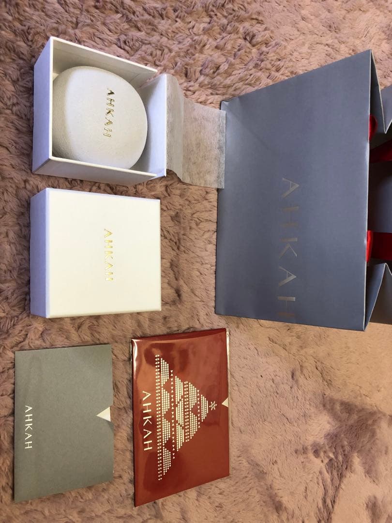 k*6様 アーカー AHKAH ルーシュ ネックレス YG K18 ダイヤモンド