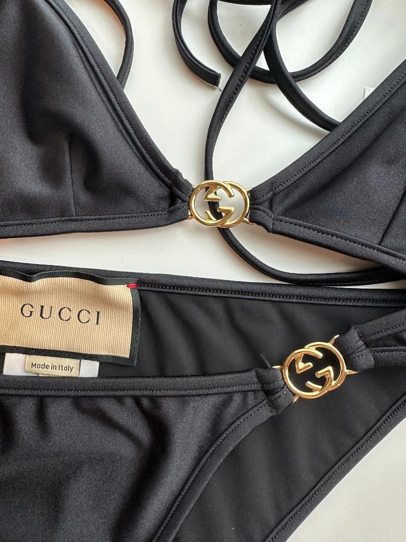 新品未使用　グッチ　ロゴ　GG ビキニ ブラック　S