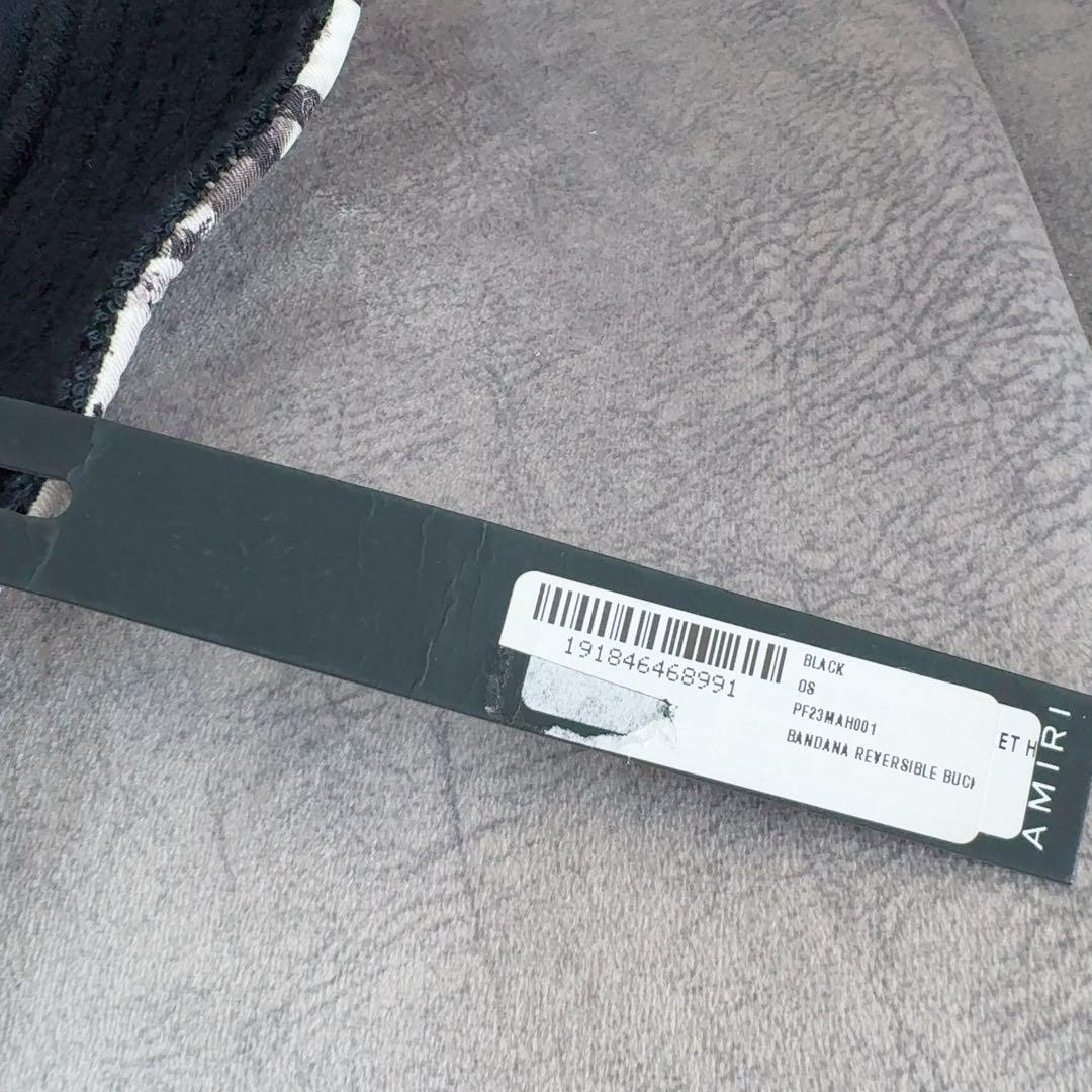専用【新品】AMIRI アミリ リバーシブル バケットハット 黒 ユニセックス