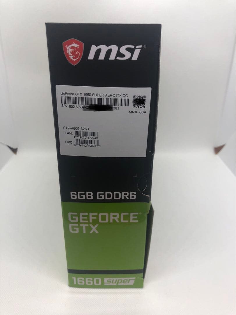 グラフィックボード・グラボ・ビデオカード MSI GeForce GTX 1660 SUPER AERO ITX OC