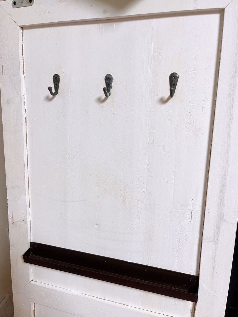 ドア スタンドミラー アンティーク調　ドア 全身鏡 ホワイト