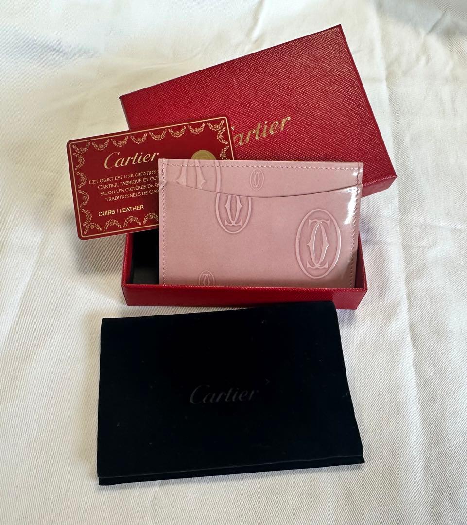 Cartier 名刺入れ　カードケース　本革 新品未使用　ピンク