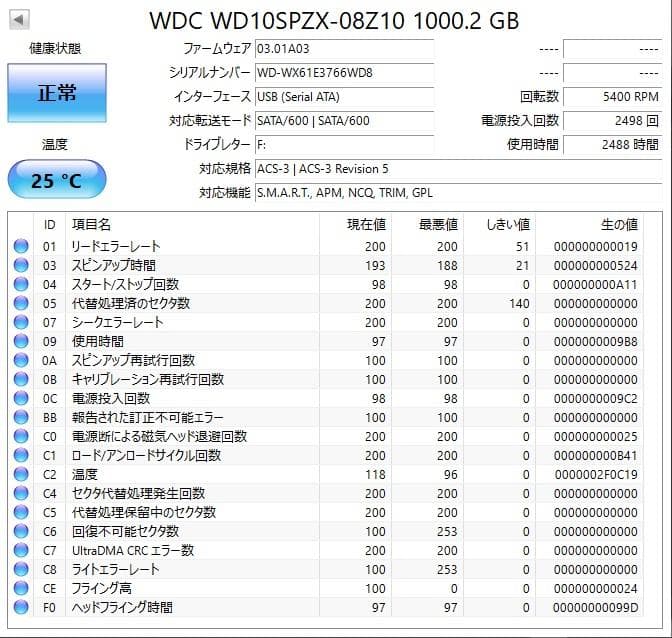 ✨4個セット✨HDD 1000GB✨大容量1TB✨2.5インチ✨07-02