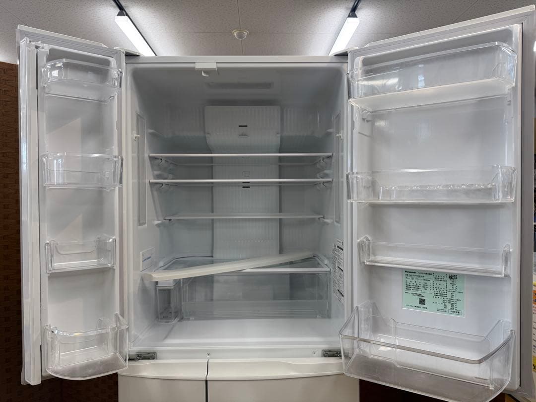 F052 パナソニック 大型冷蔵庫 6ドア 観音開き 2020年製 451L