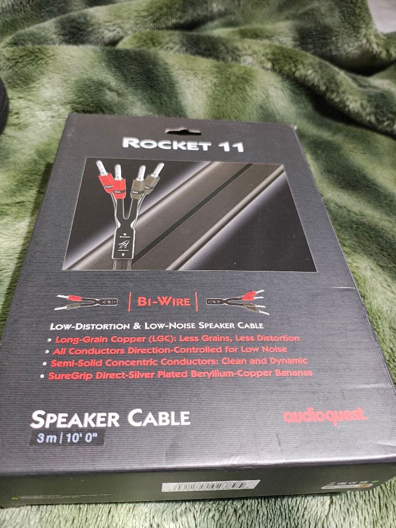 【美品】audioquest ROCKET 11 スピーカーケーブル