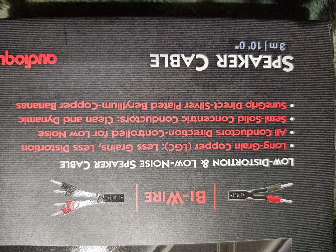 【美品】audioquest ROCKET 11 スピーカーケーブル