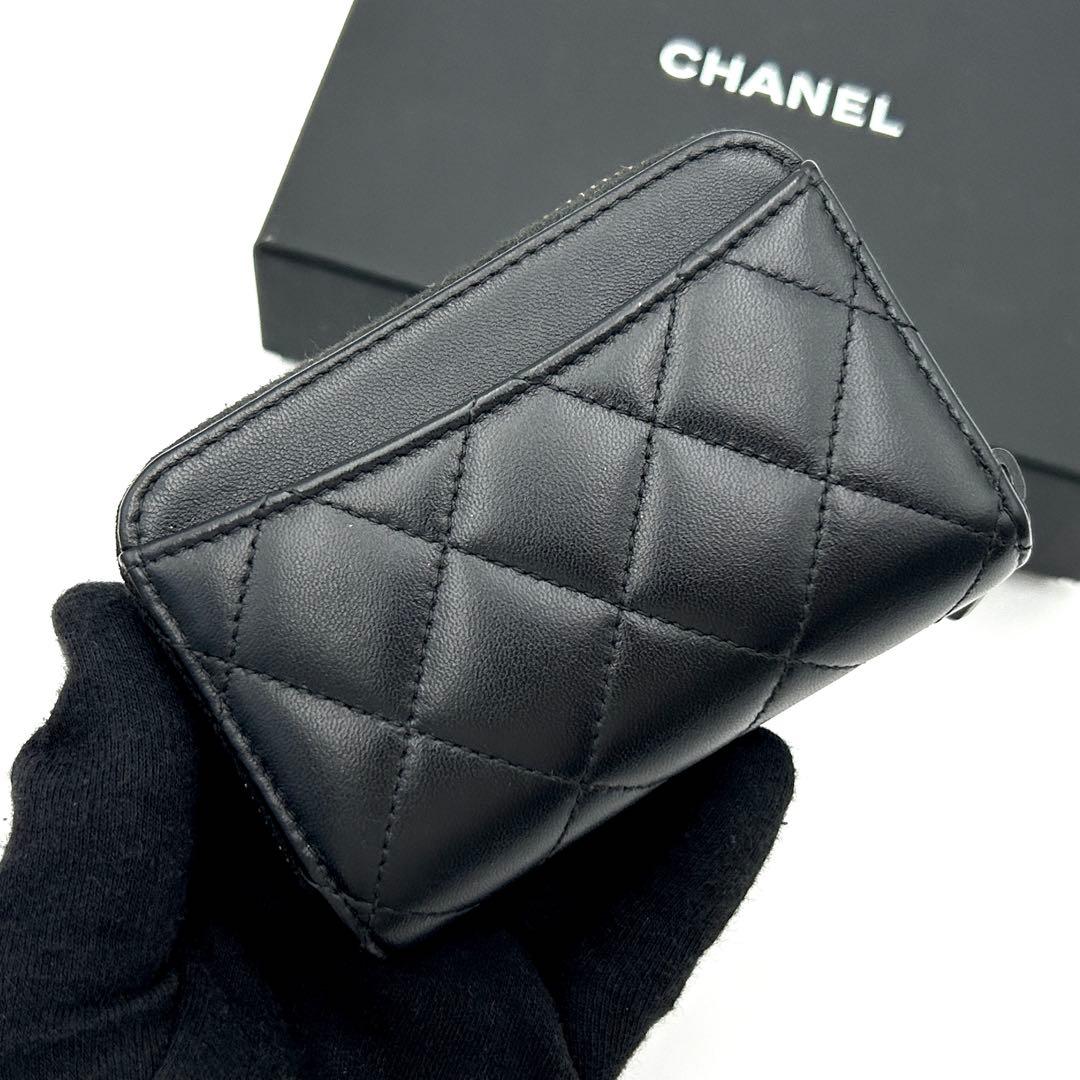 【激レア】シャネル マトラッセ ケース ソーブラック カードケース