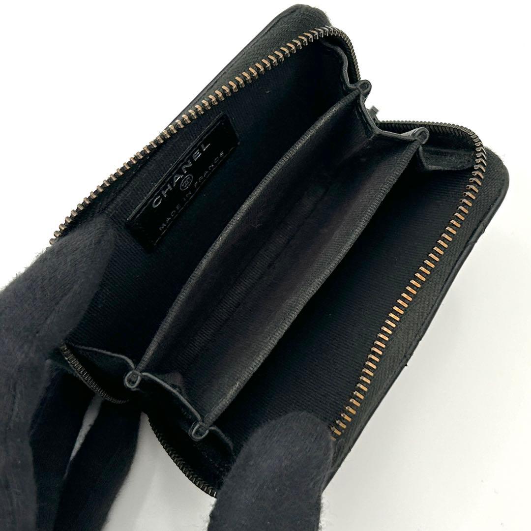 【激レア】シャネル マトラッセ ケース ソーブラック カードケース