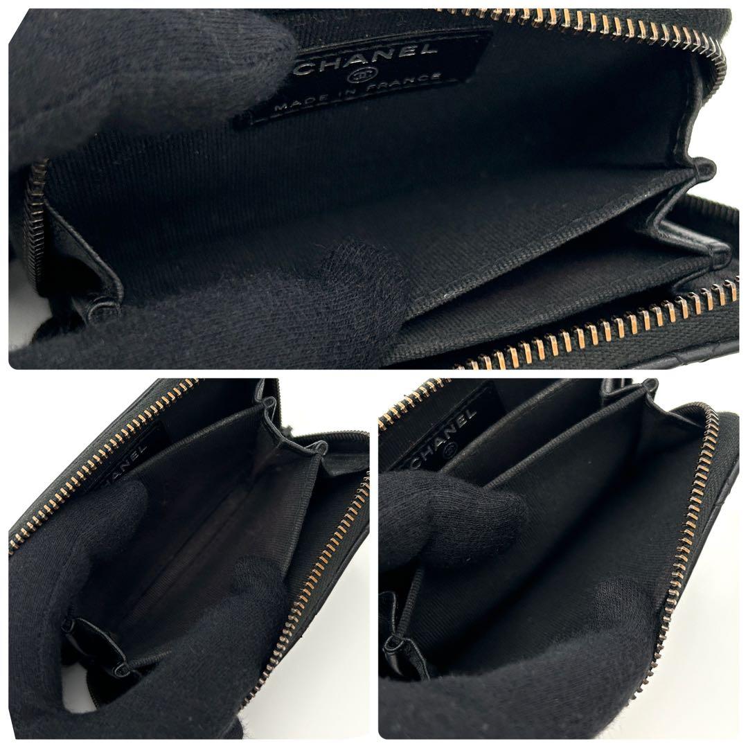 【激レア】シャネル マトラッセ ケース ソーブラック カードケース