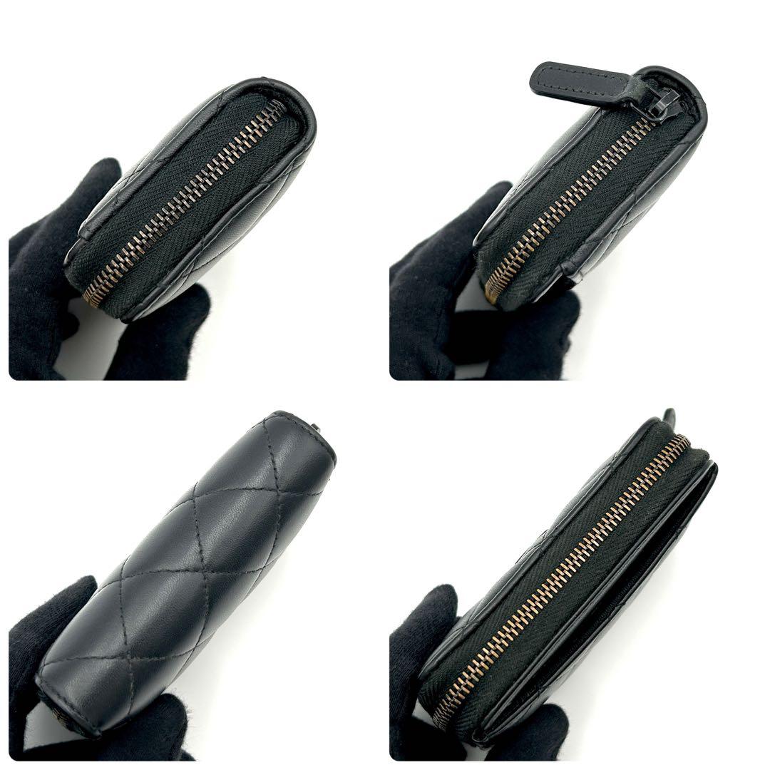 【激レア】シャネル マトラッセ ケース ソーブラック カードケース