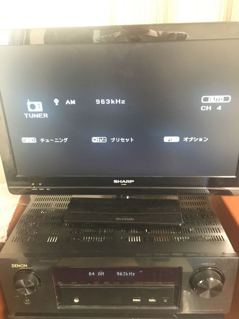 実動品デノン7.2chAVR-X1100W-K Bluetooth／ハイレゾ対応