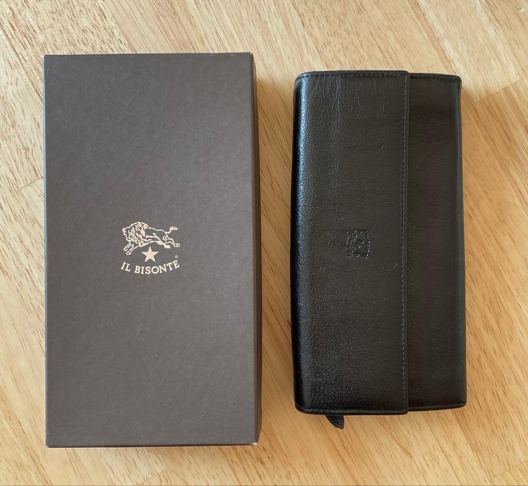 【美品】IL BISONTE イルビゾンテ 長財布 黒