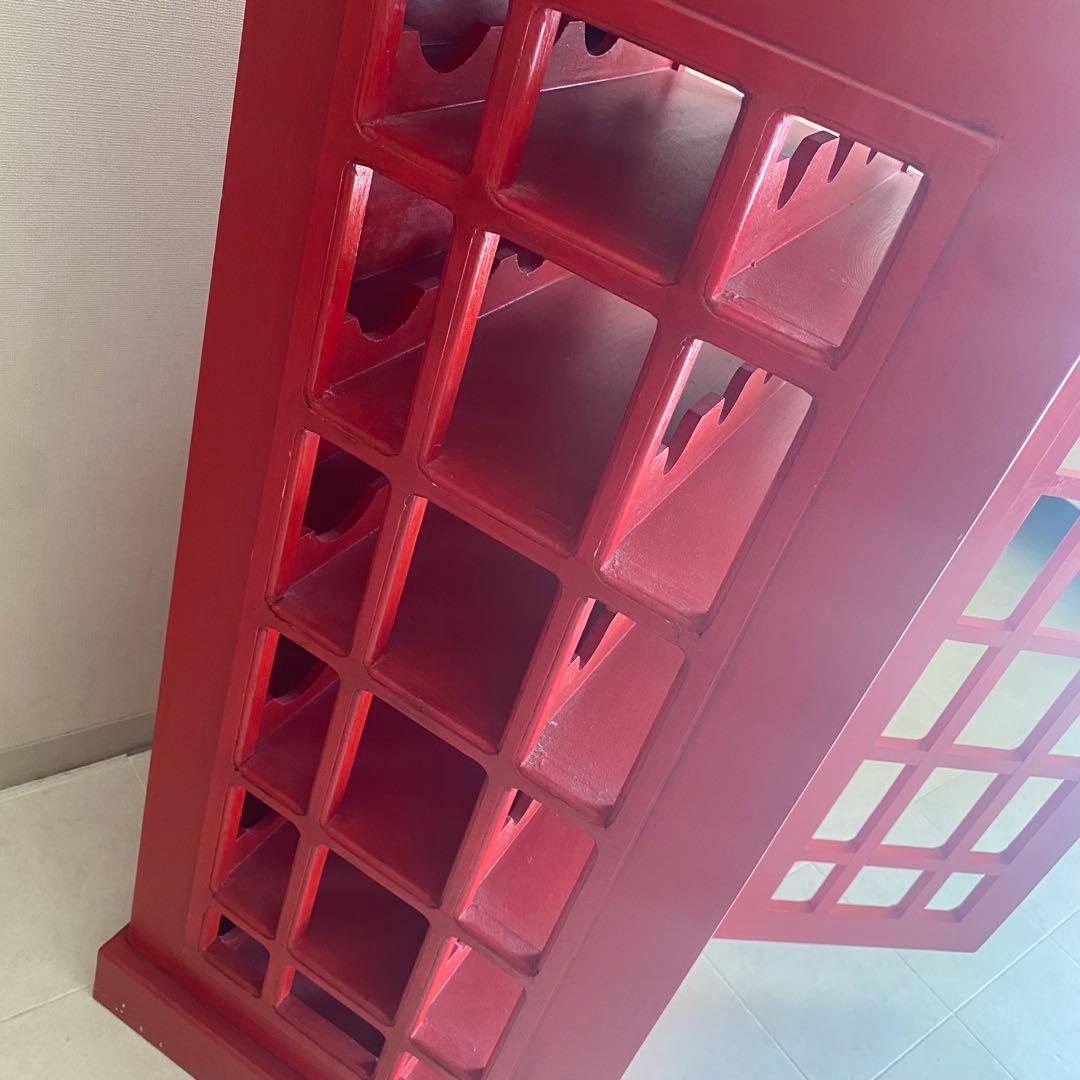 英国　アンティーク　棚　キャビネット　ワインセラー　電話ボックス　イギリス