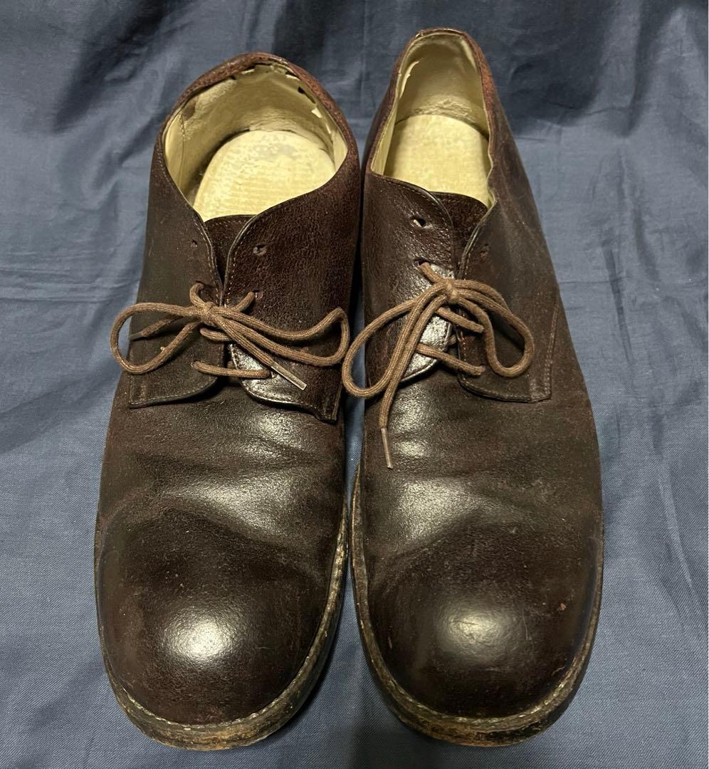 C DIEM カルペディエム ダメージ加工 シューズ ブラウン系 ボルドー