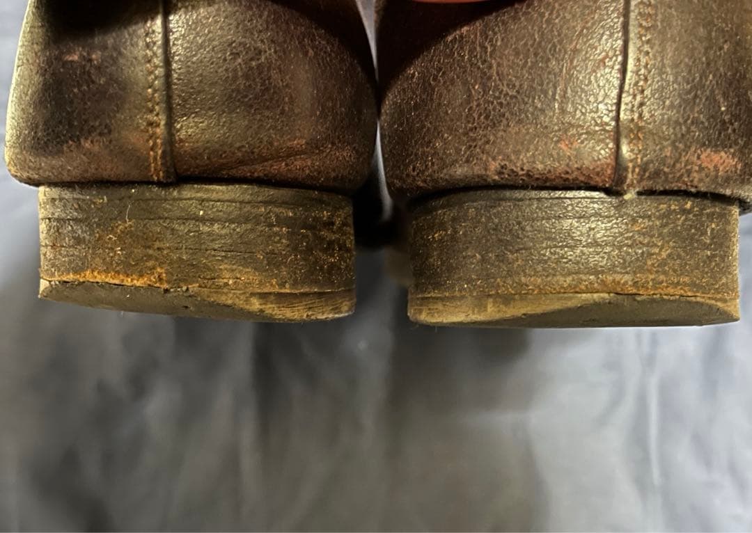 C DIEM カルペディエム ダメージ加工 シューズ ブラウン系 ボルドー