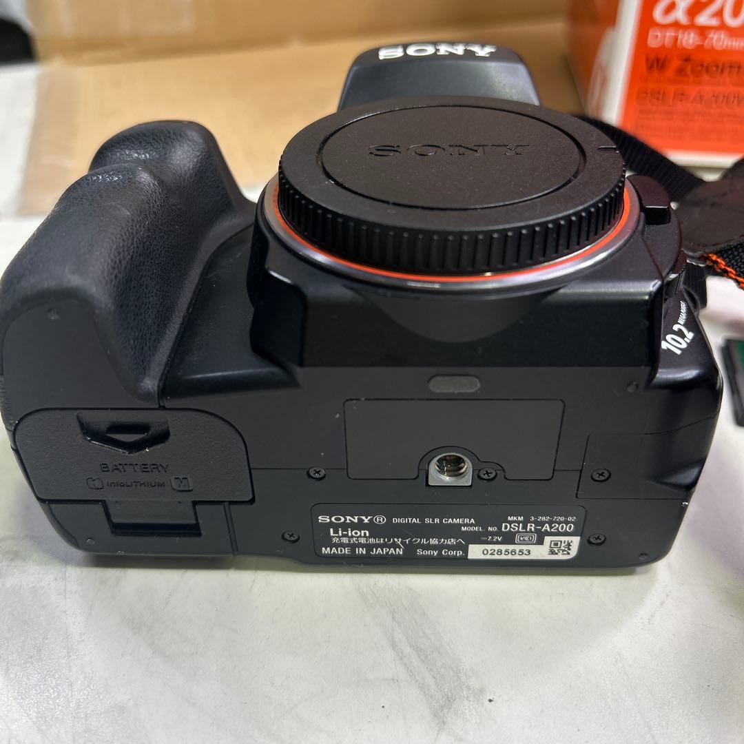 6755 【動作未確認】SONY ソニー α200 ダブルズームレンズ キット