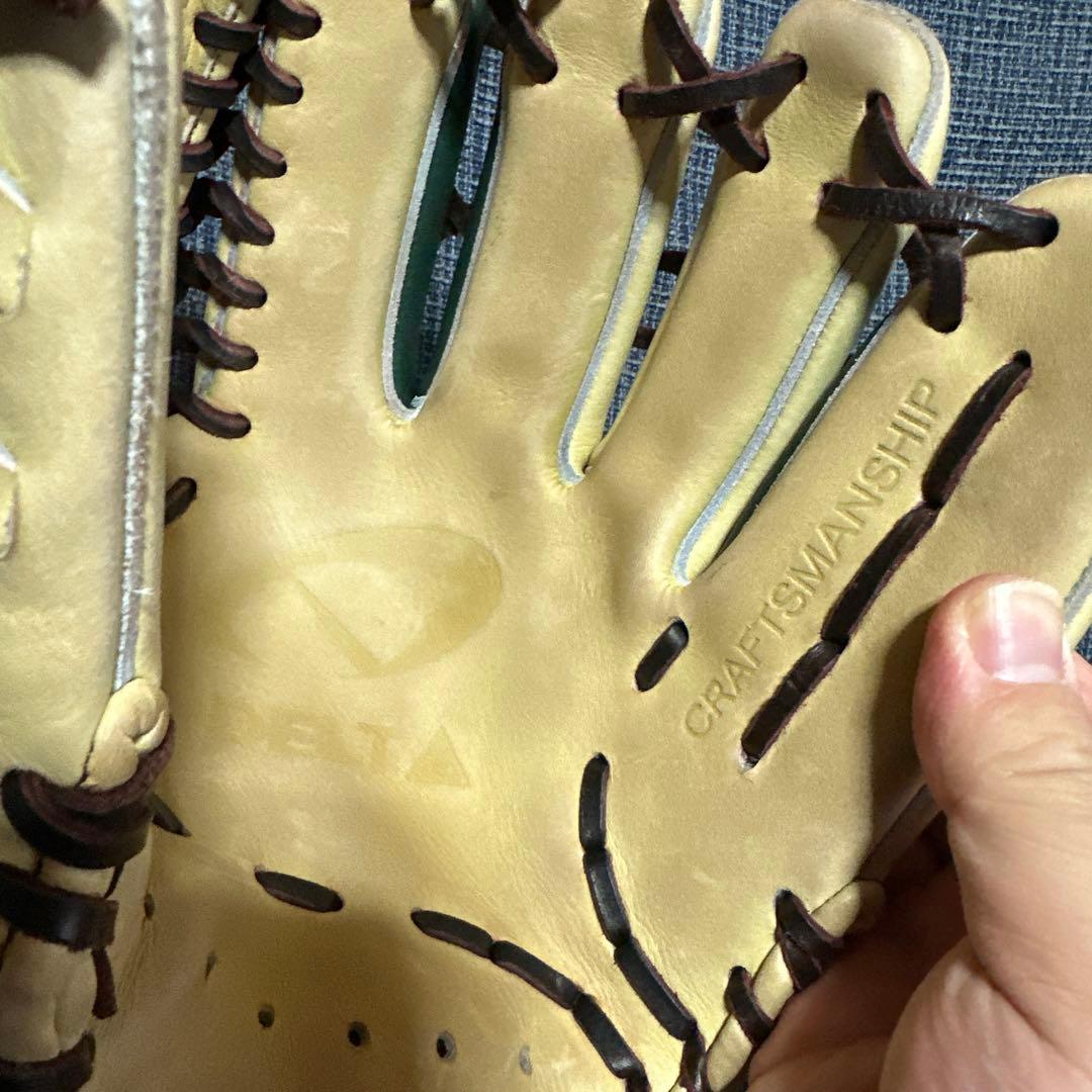 値下不可【中古】デルタ 一般軟式 内野グローブ DIF-2 薬指リング