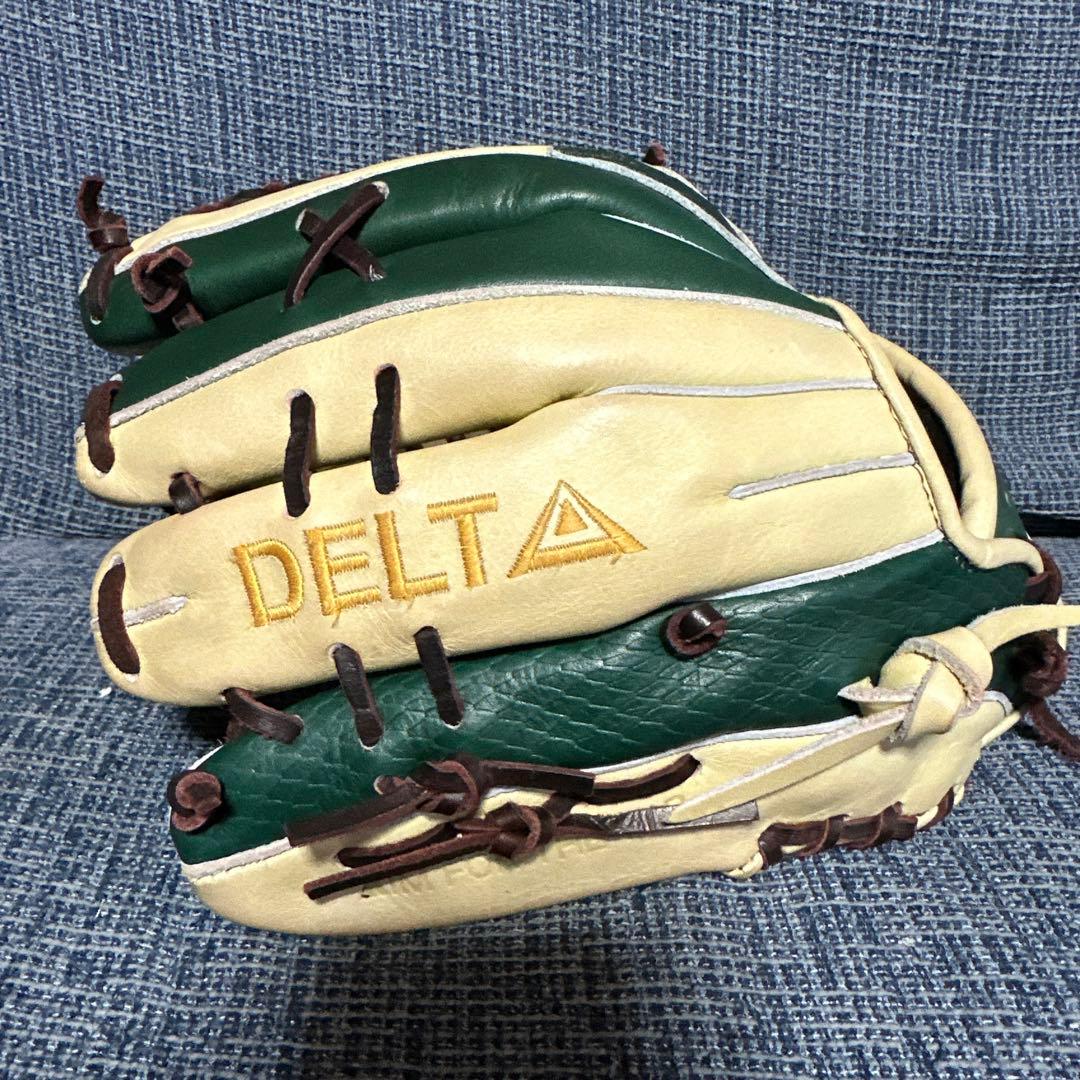 値下不可【中古】デルタ 一般軟式 内野グローブ DIF-2 薬指リング