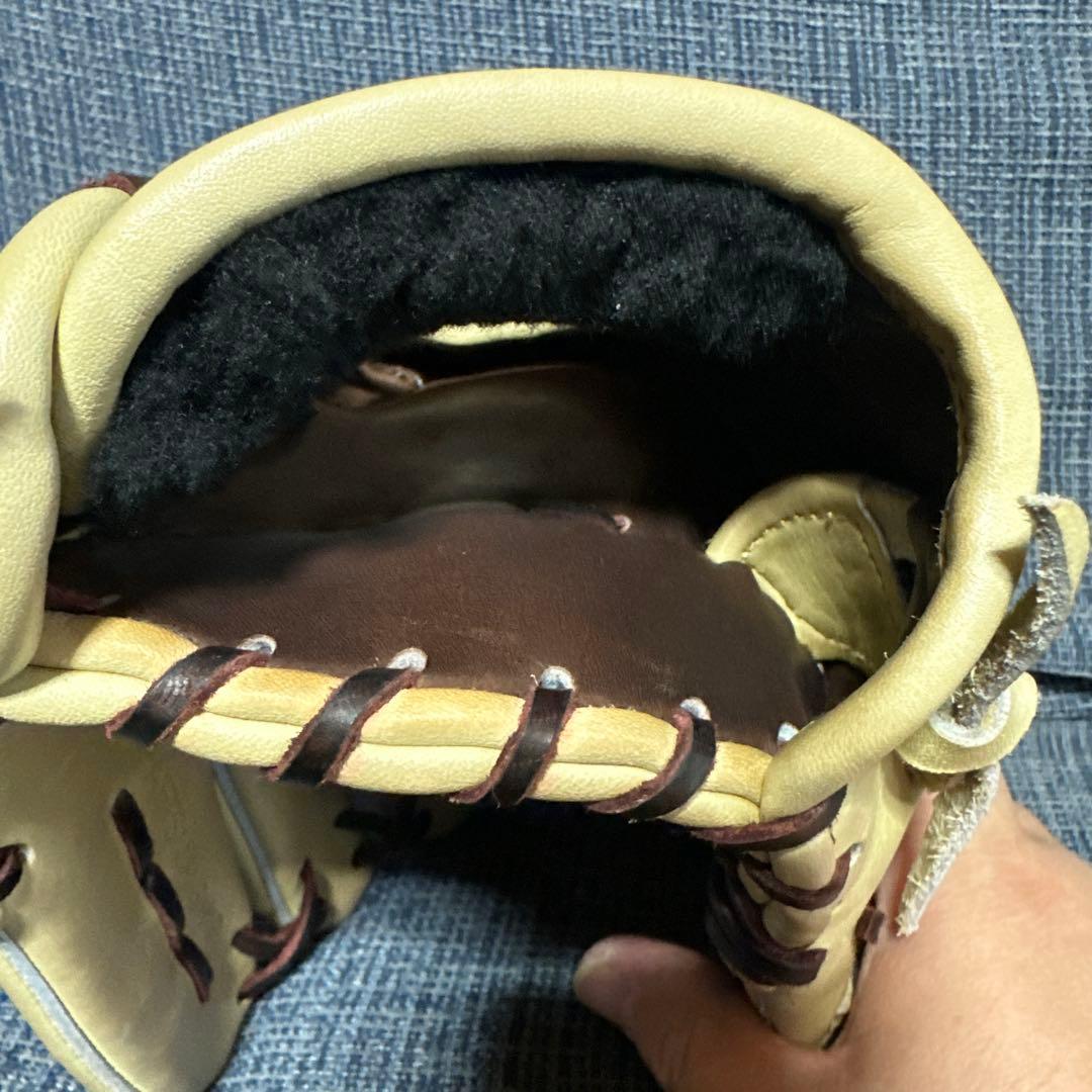 値下不可【中古】デルタ 一般軟式 内野グローブ DIF-2 薬指リング