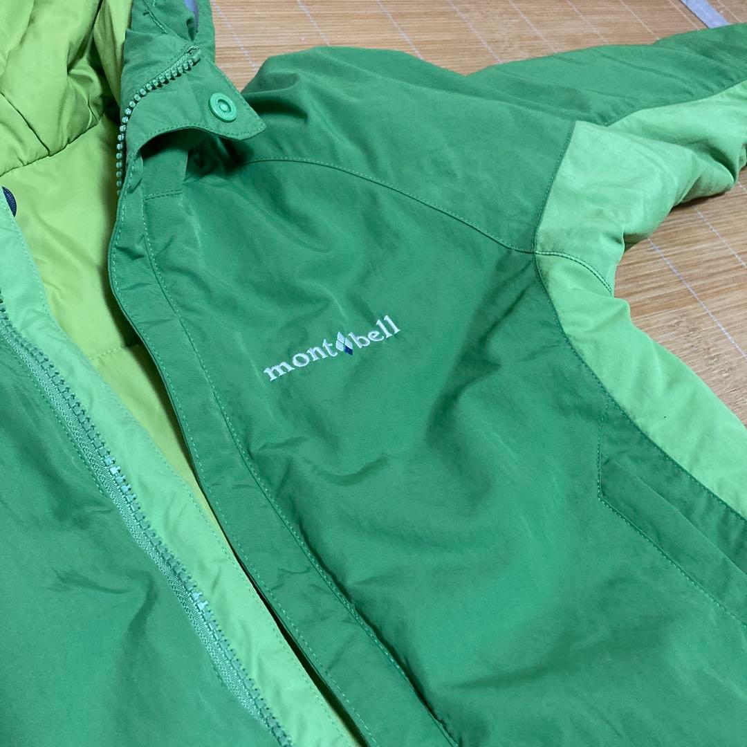 モンベル　パウダーライトジャケットとビブのセット　130　美品
