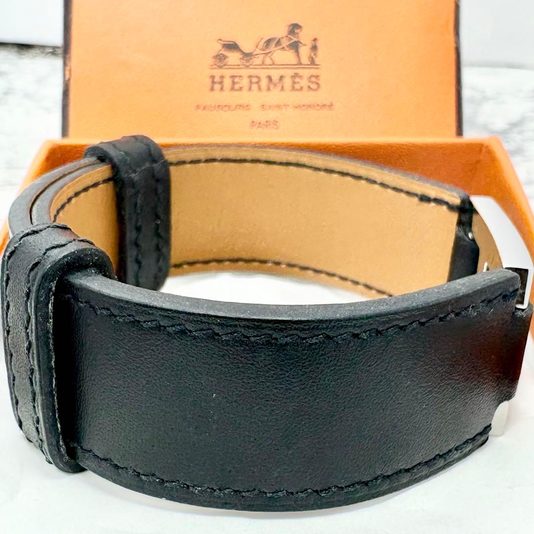 【極美品】 HERMES エルメス H バングル ブレスレット レザー