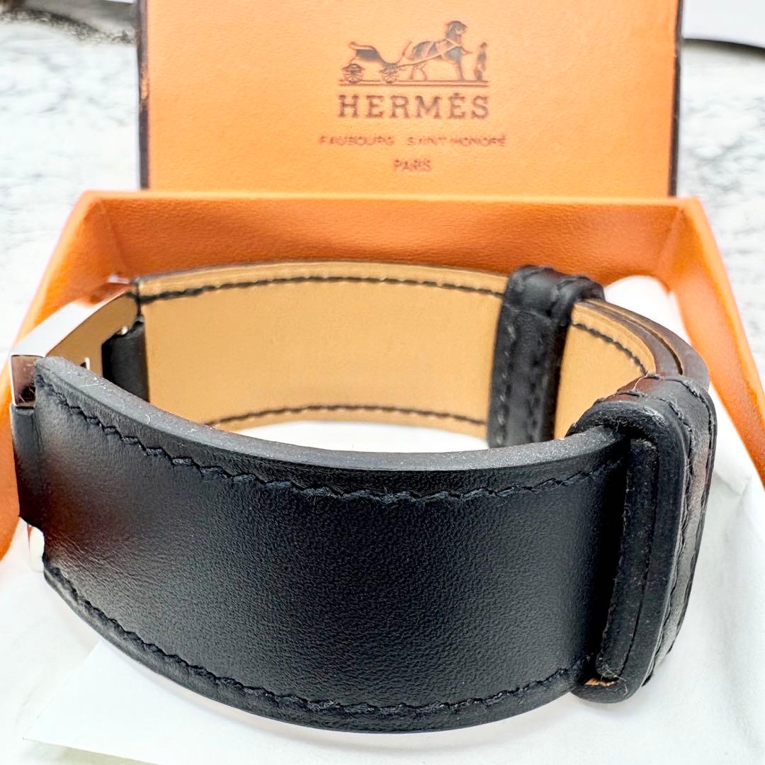 【極美品】 HERMES エルメス H バングル ブレスレット レザー