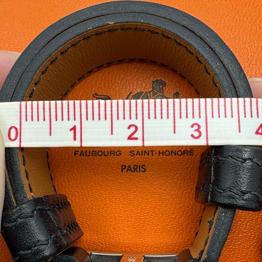 【極美品】 HERMES エルメス H バングル ブレスレット レザー