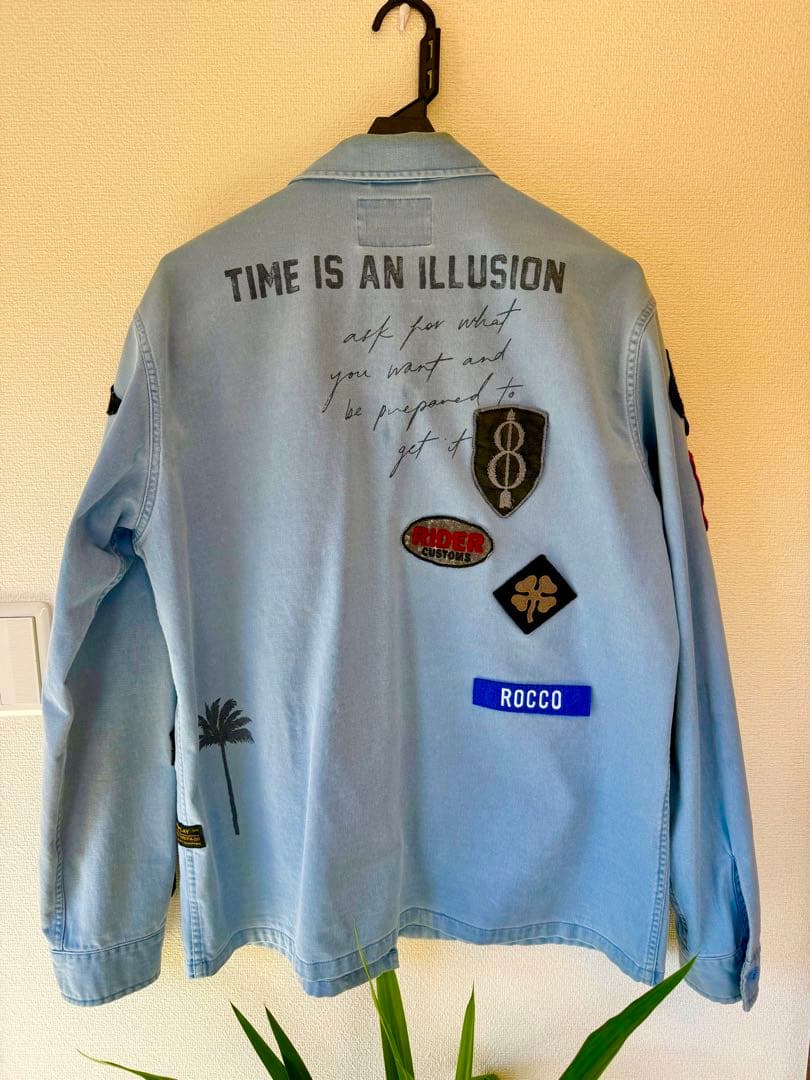 REPLAY 約3万円購入/国内正規品　パッチ付きライトデニムジャケット