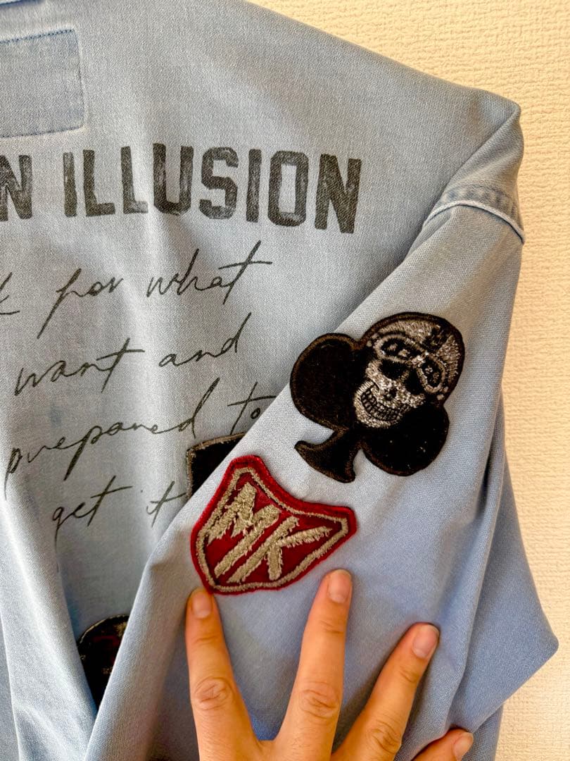 REPLAY 約3万円購入/国内正規品　パッチ付きライトデニムジャケット