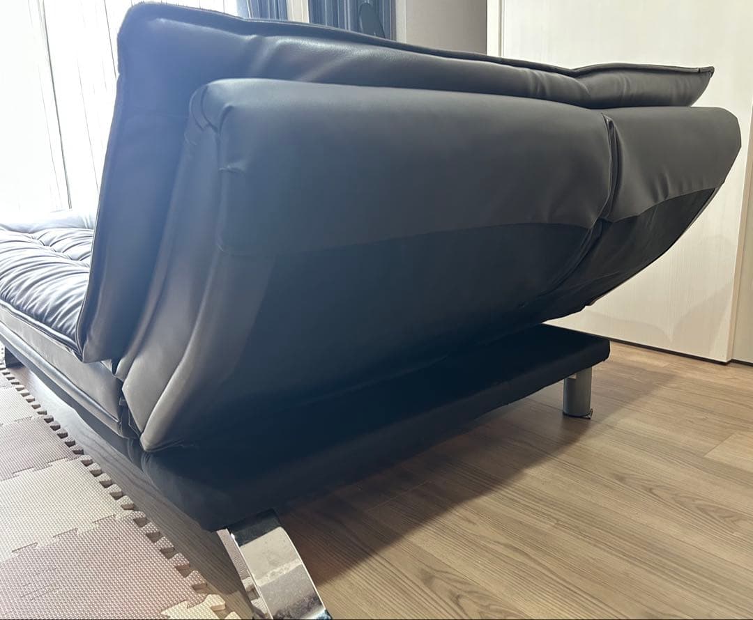 【最安値】ニトリ Nシールド 合成皮革 3wayソファベッド