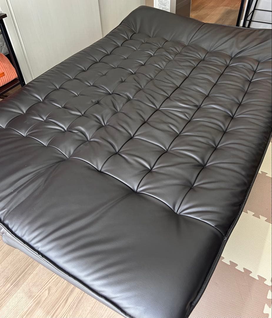 【最安値】ニトリ Nシールド 合成皮革 3wayソファベッド