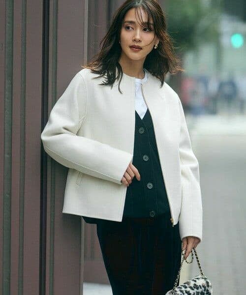 未使用　23区　ウールリバー ショート ブルゾン