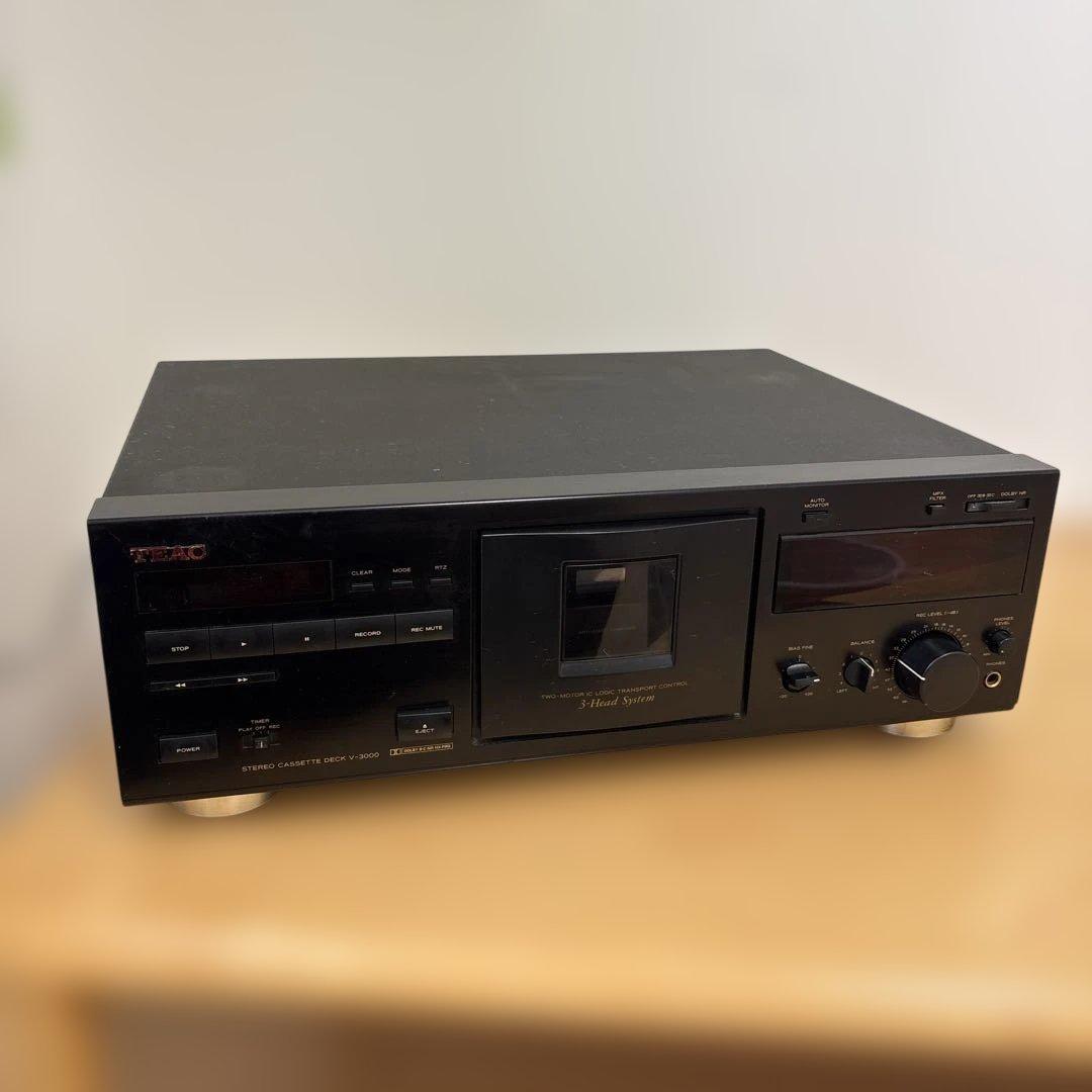 TEAC V-3000ステレオカセットデッキ 中古現状品
