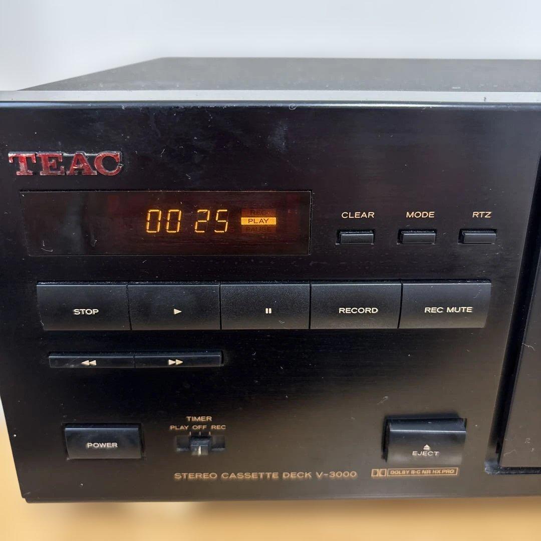 TEAC V-3000ステレオカセットデッキ 中古現状品
