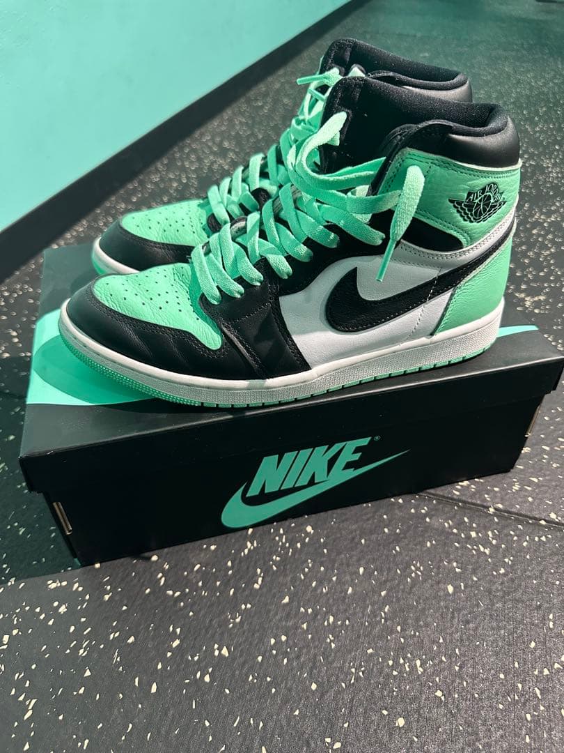 シューズ(男性用) NIKE AIR JORDAN 1 HIGH OG green giow