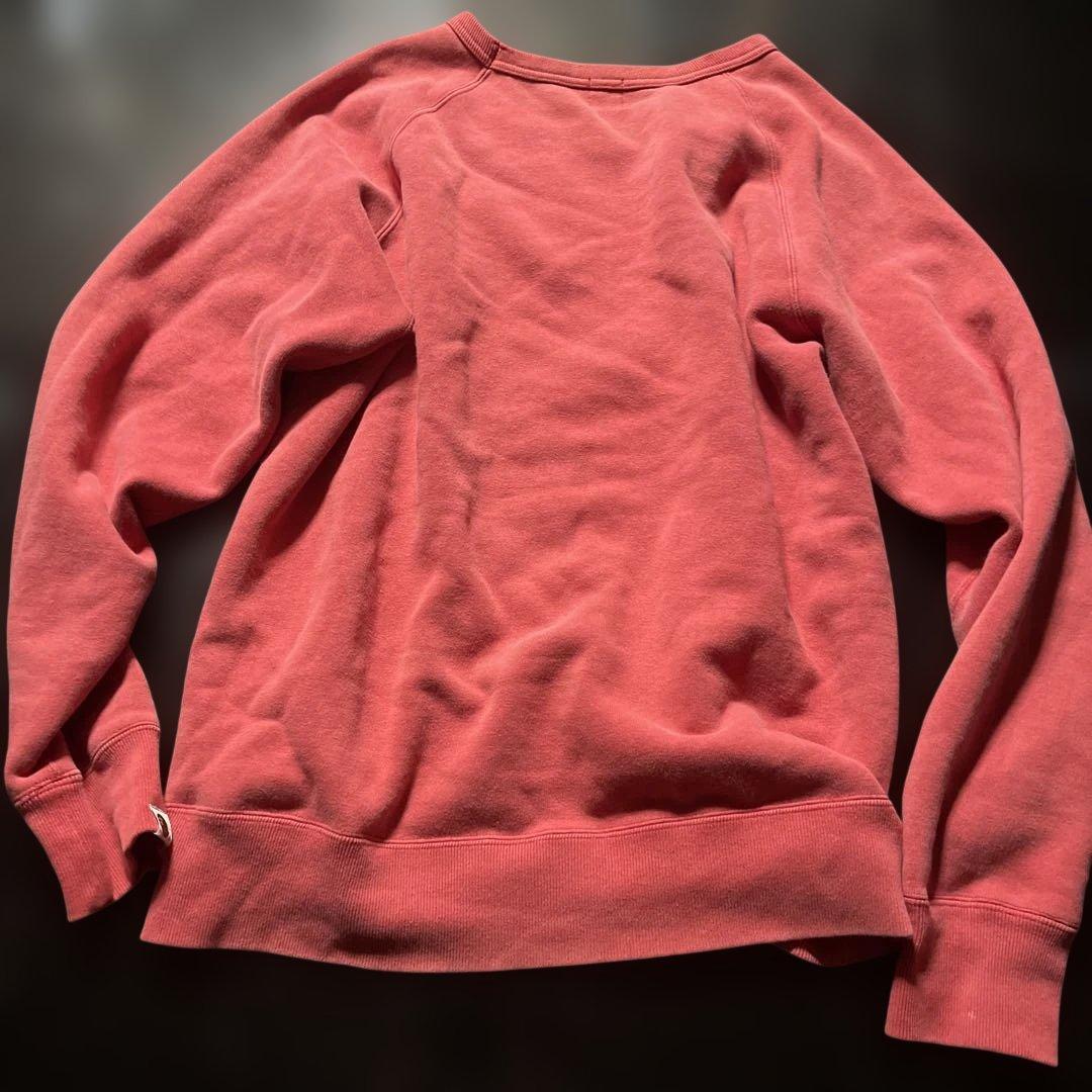 A BATHING APE 赤 トレーナー　初期　カレッジロゴ　リバースウィーブ