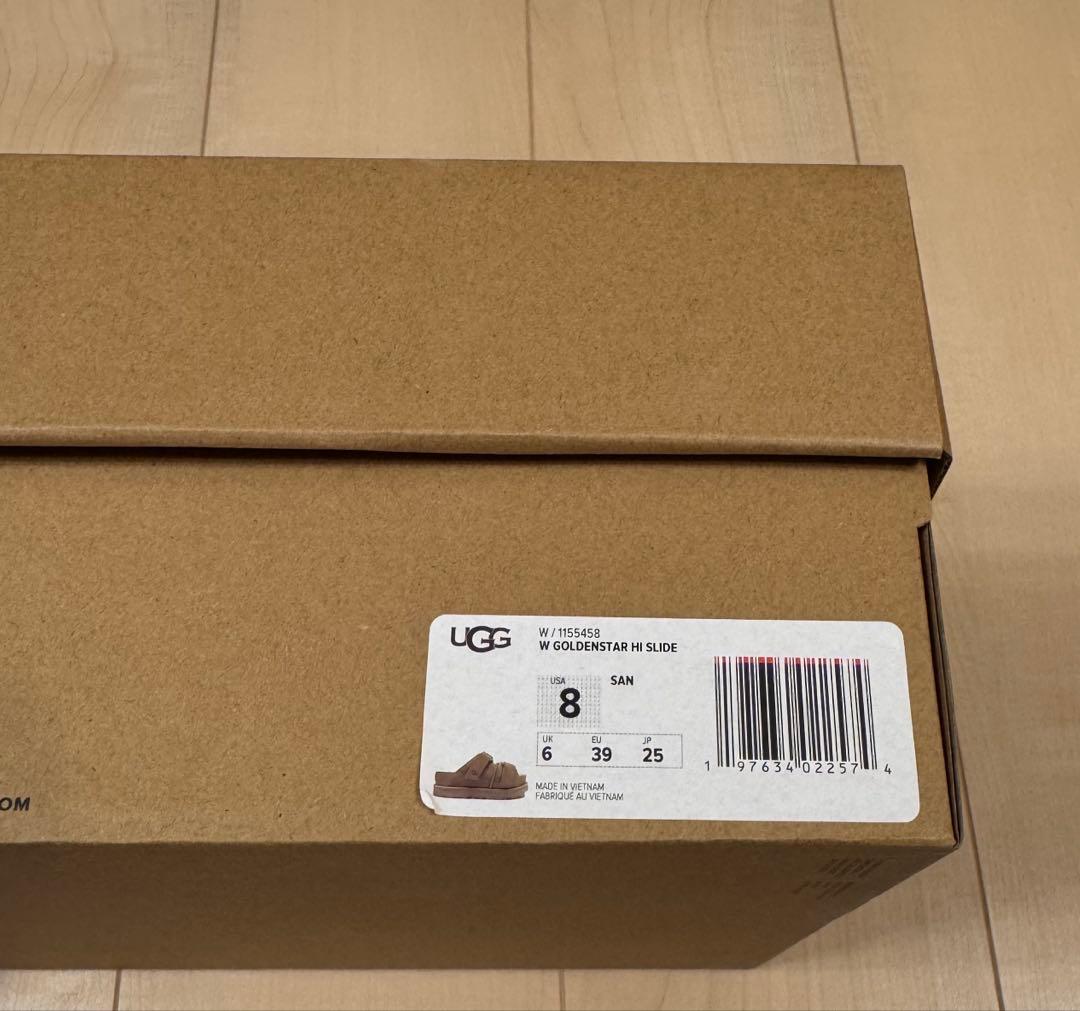 UGG アグ スライド サンダル ゴールデンスター ハイ レディース ベージュ