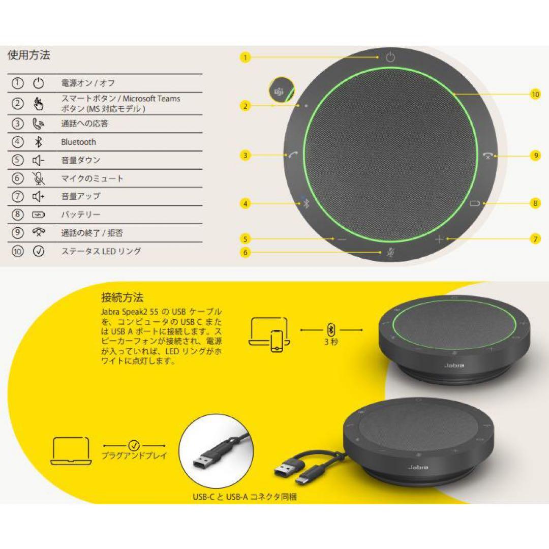 Jabra Speak2 55 スピーカーフォン（国内正規品）