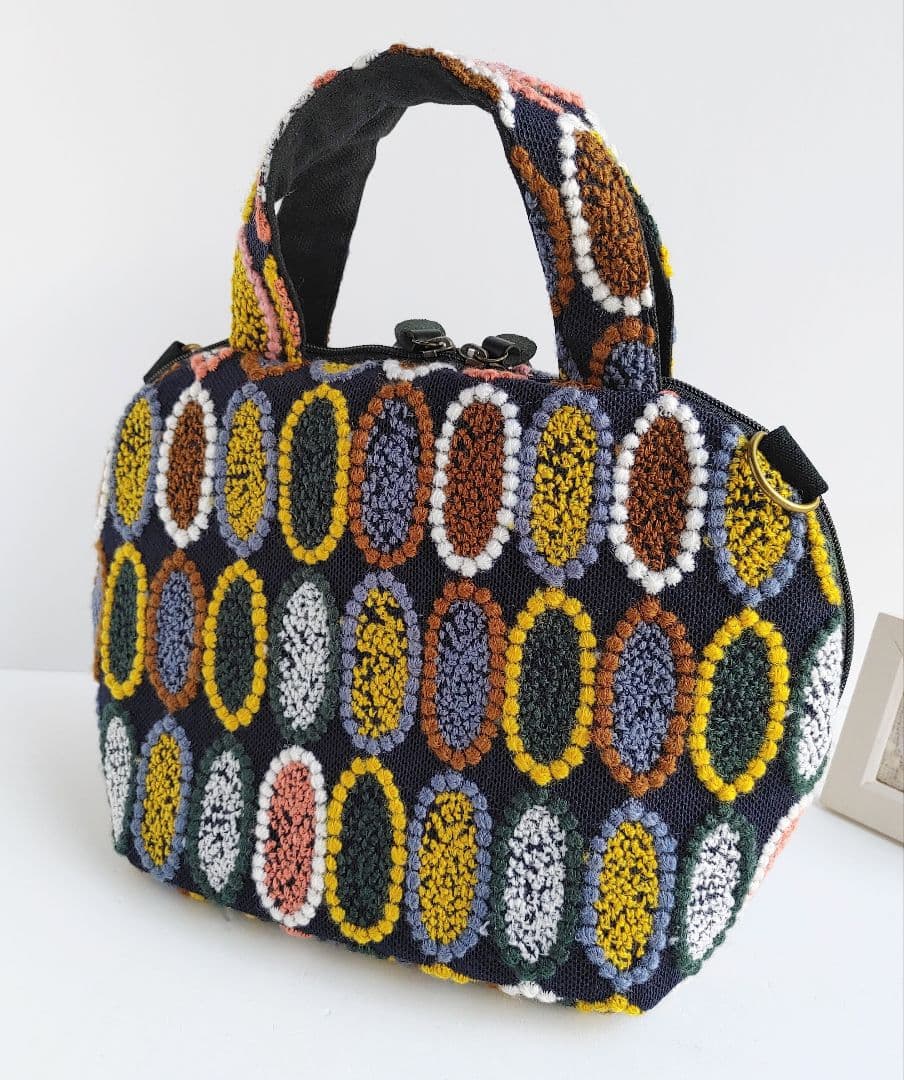 ミナペルホネン 超レア ピンクミッスク ミニサイズファスナーバッグ②