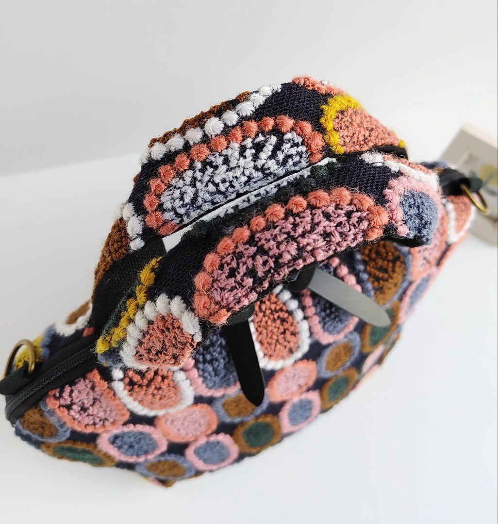 ミナペルホネン 超レア ピンクミッスク ミニサイズファスナーバッグ②