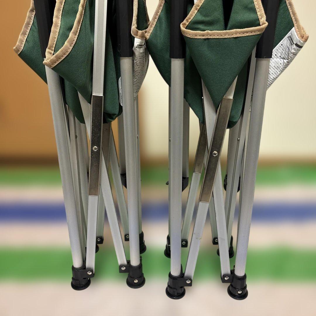 Coleman スリムキャプテンチェア グリーン 2脚セット