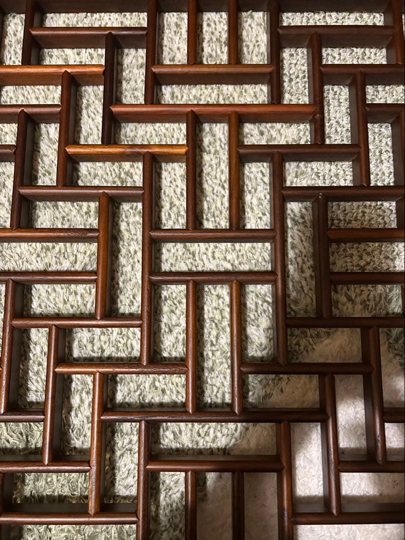 a.flat エーフラットウッドパネル　60×60 無垢材格子模様　アートパネル