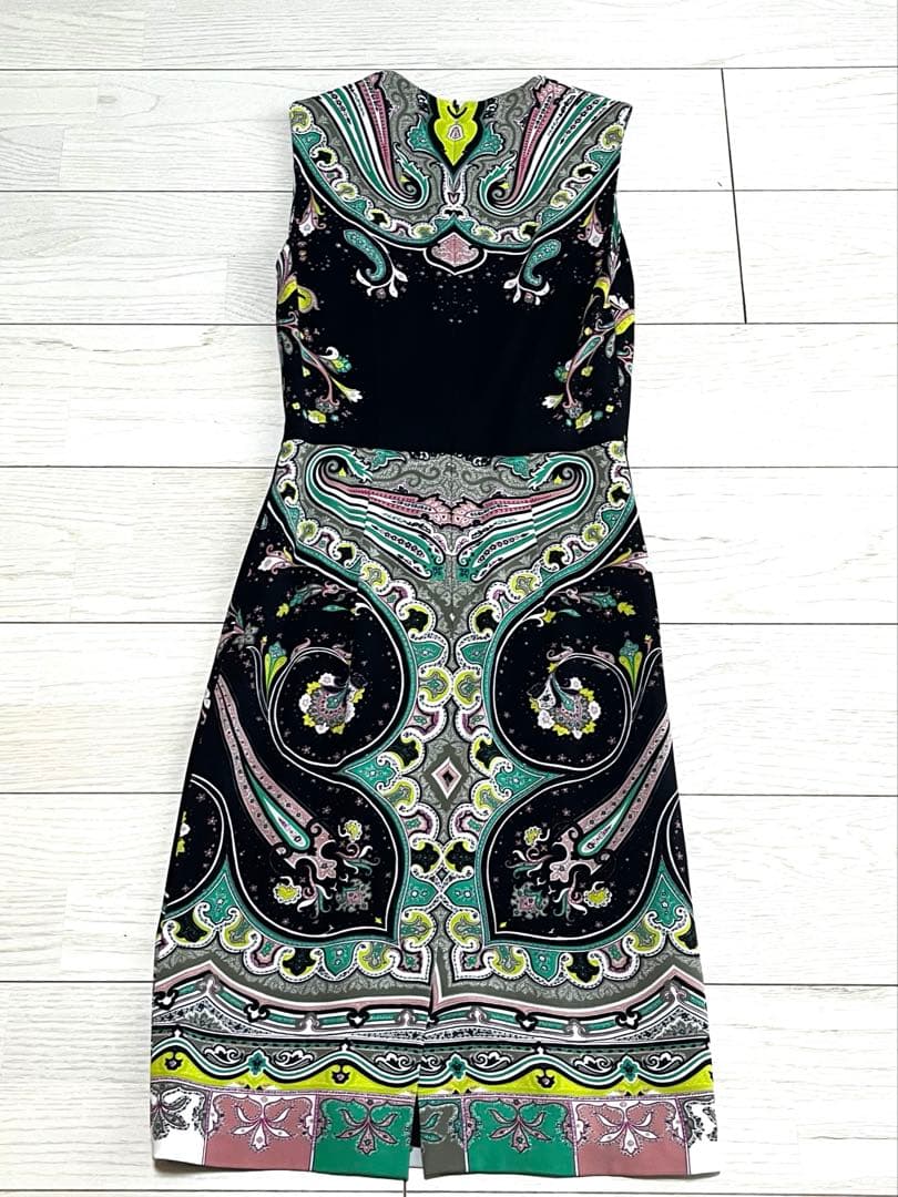 ETRO ペイズリー柄 ノースリーブワンピース 40
